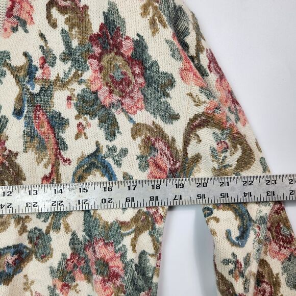 De Rotchild Sweater Womens M VTG Silk Blend Cottagecore Fairycore Shoulder Pads - Picture 14 of 15